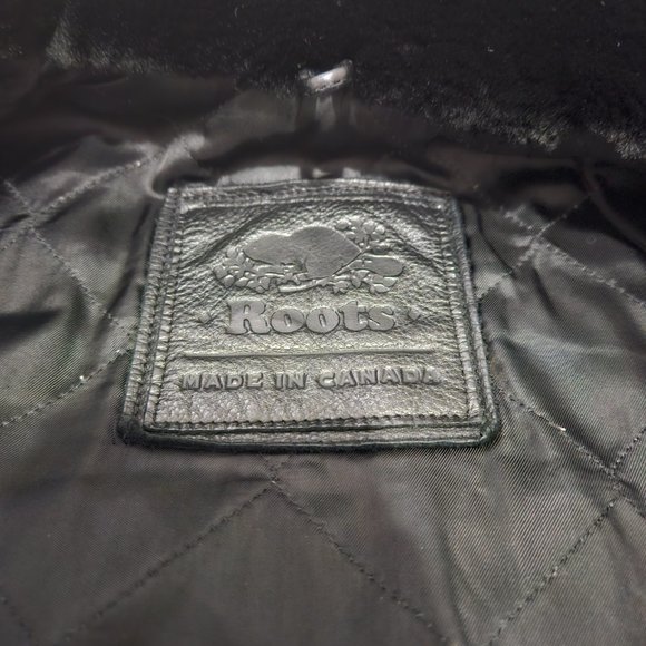Women's Roots Leather Jacket size 6 - Picture 3 of 8